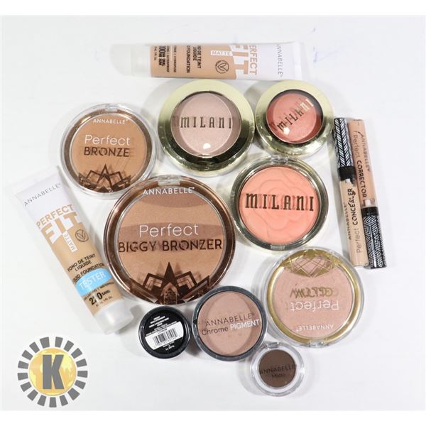 BAG OF ASSORTED NEW COSMETIC ITEMS