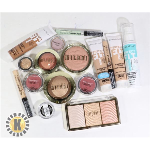 BAG OF ASSORTED COSMETIC ITEMS INCLUDES ANNABELLE