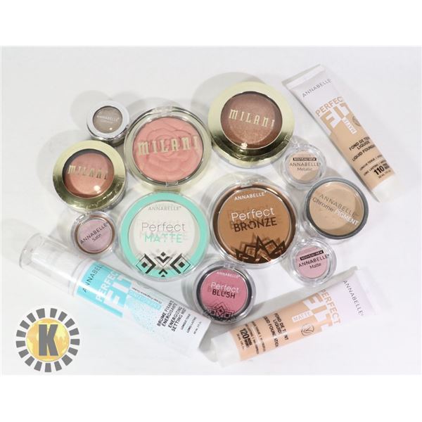 BAG OF ASSORTED COSMETIC ITEMS INCLUDES ANNABELLE