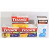 Image 1 : BAG OF COLD MEDICINES INCLUDES TYLENOL