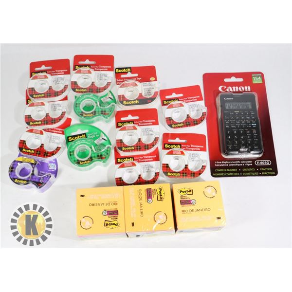 BAG OF NEW SCHOOL SUPPLIES