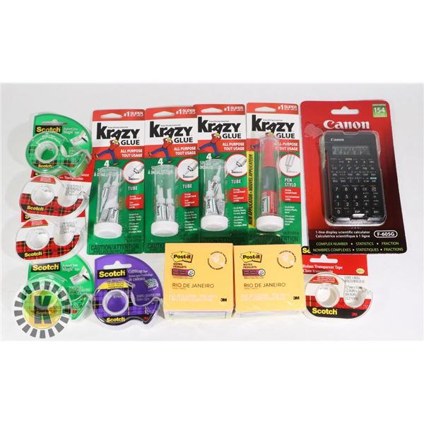 BAG OF NEW SCHOOL SUPPLIES