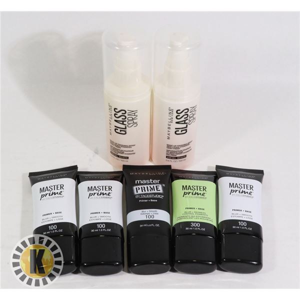 BAG OF MAYBELLINE MASTER PRIME & GLASS SPRAY