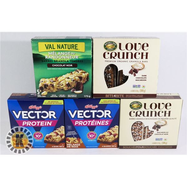 BUNDLE OF GRANOLA BARS INCLUDES NATURE VALLEY