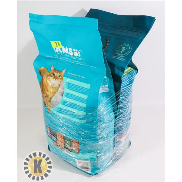 2 BUNDLES OF PURINA  & IAMS CAT FOOD