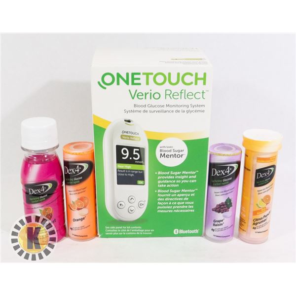 BLOOD GLUCOSE MONITORING SYSTEM & DEX 4 FAST ACTIN