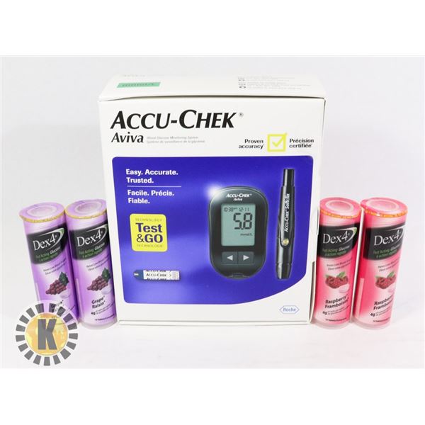 BLOOD GLUCOSE MONITORING SYSTEM & DEX 4 FAST ACTIN