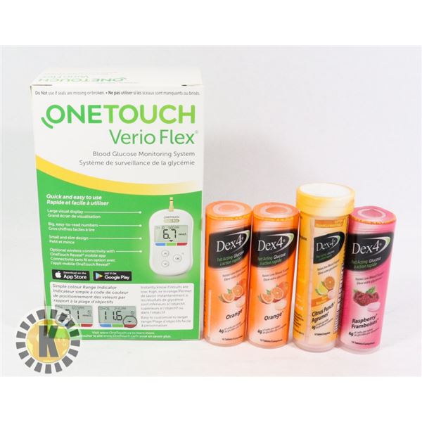BLOOD GLUCOSE MONITORING SYSTEM & DEX 4 FAST ACTIN