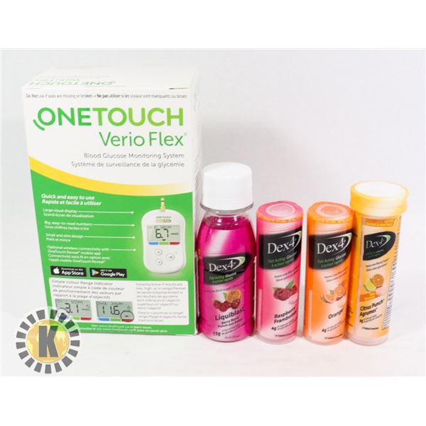 BLOOD GLUCOSE MONITORING SYSTEM & DEX 4 FAST ACTIN