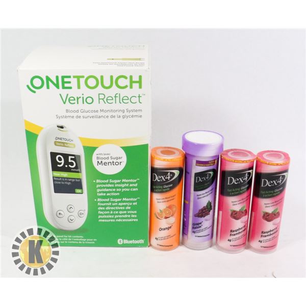 BLOOD GLUCOSE MONITORING SYSTEM & DEX 4 FAST ACTIN