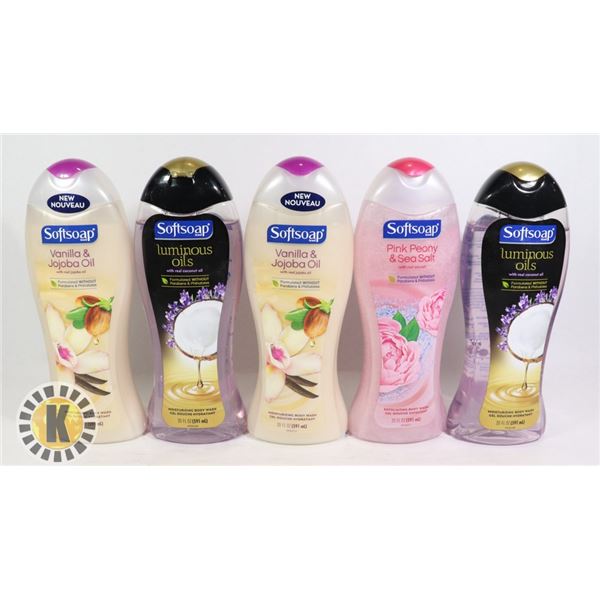 BAG OF ASSORTED SOFT SOAP BODY WASH