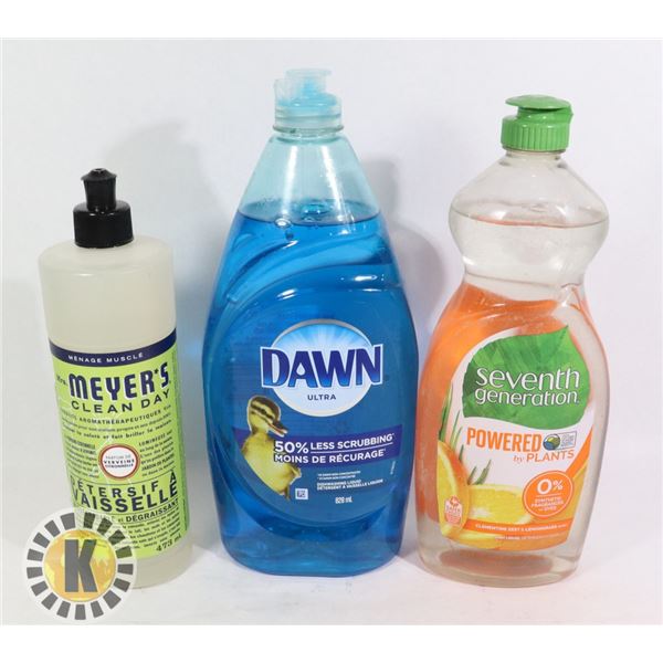 BAG OF FINISH AND DAWN DISH SOAP