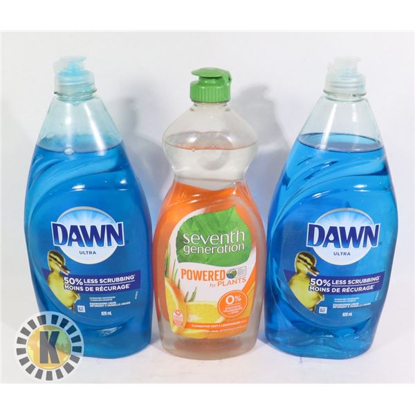 BAG OF FINISH AND DAWN DISH SOAP