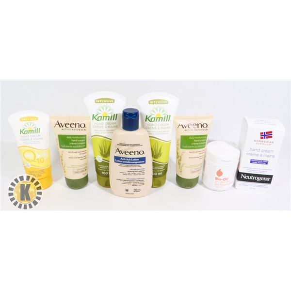 BAG OF ASSORTED SKIN CARE PRODUCT