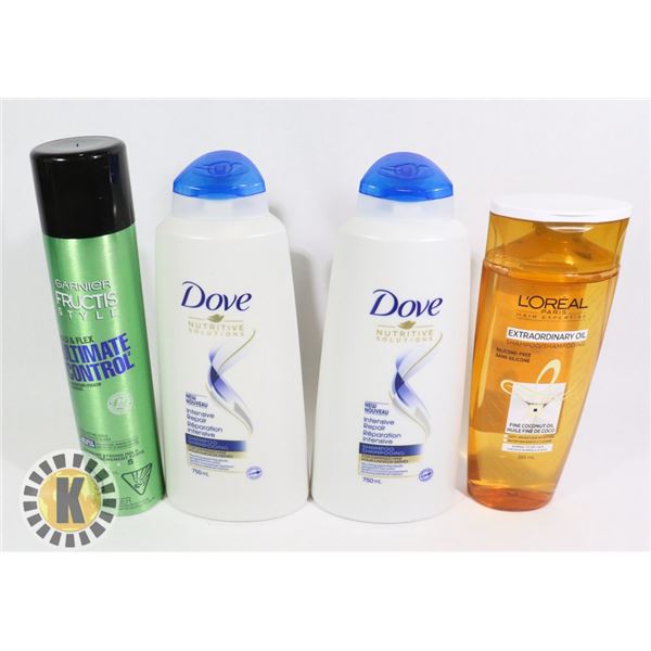 BAG OF DOVE, L'OREAL & FRUCTIS HAIR PRODUCT