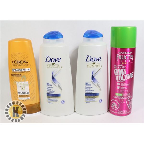 BAG OF DOVE, L'OREAL & FRUCTIS HAIR PRODUCT