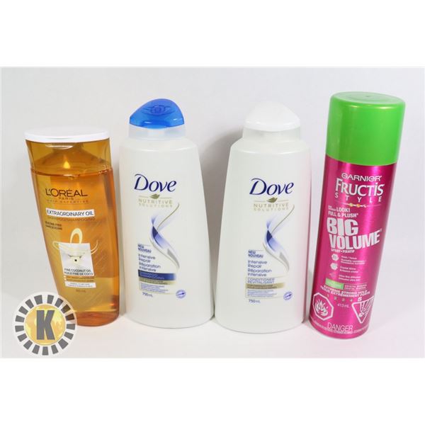 BAG OF DOVE, L'OREAL & FRUCTIS HAIR PRODUCT