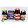 Image 1 : 3 ASSORTED SMUCKER'S JAM AND 1 ADAMS PEANUT BUTTER