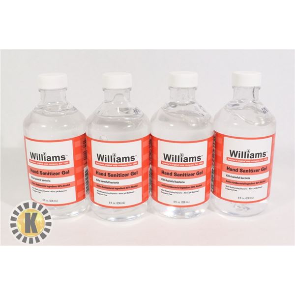 BAG OF WILLIAM HAND SANITIZER GEL