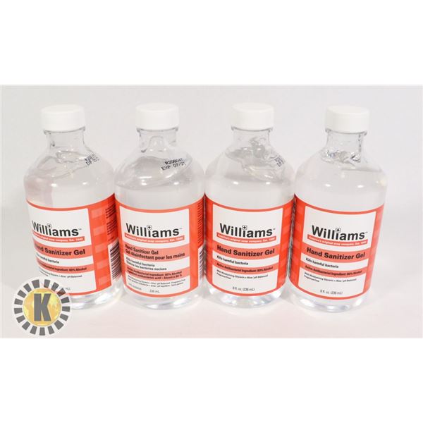 BAG OF WILLIAMS HAND SANITIZER GEL