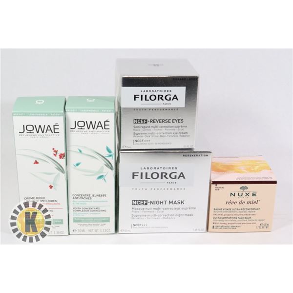BAG OF FACE TREATMENT INCLUDES FILORGA, JOWAE