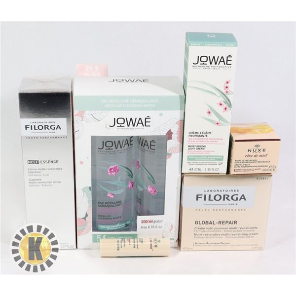 BAG OF FACE TREATMENT INCLUDES FILORGA, JOWAE