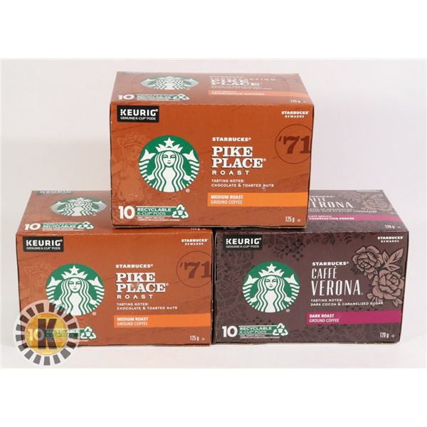 3 PACKS OF KEURIG COFFEE