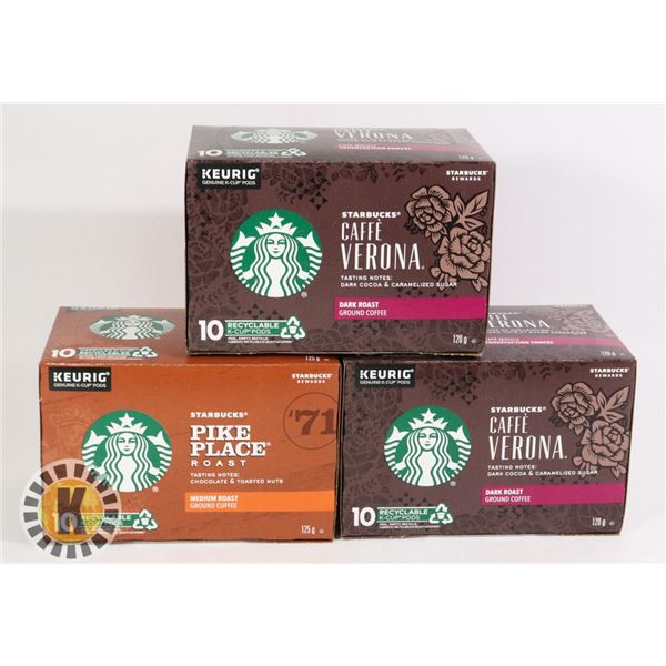 3 PACKS OF KEURIG COFFEE
