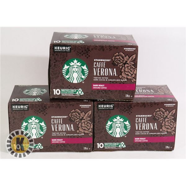 3 PACKS OF KEURIG COFFEE