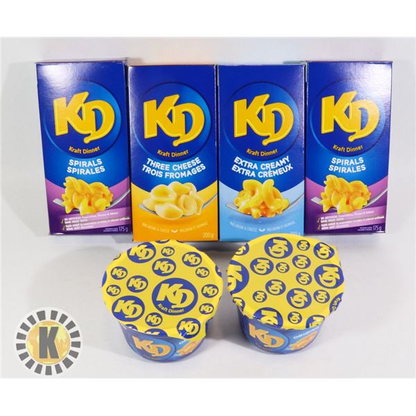 PACKS OF ASSORTED  KRAFT DINNER