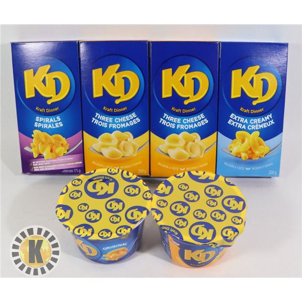 PACKS OF ASSORTED  KRAFT DINNER