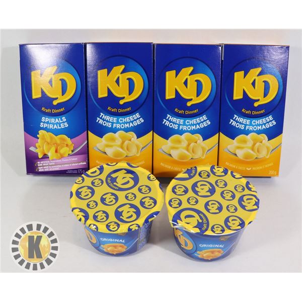 PACKS OF ASSORTED  KRAFT DINNER