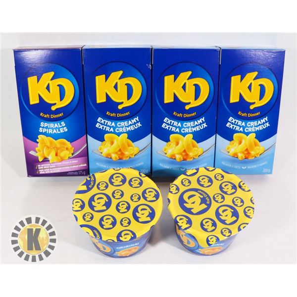 PACKS OF ASSORTED  KRAFT DINNER
