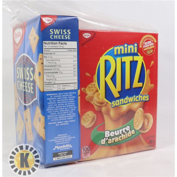 MINI RITZ SANDWICHES & SWISS CHEESES CRACKERS