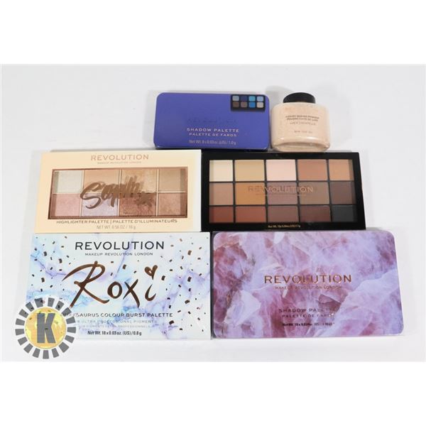 BAG OF NEW REVOLUTION COSMETIC PRODUCTS