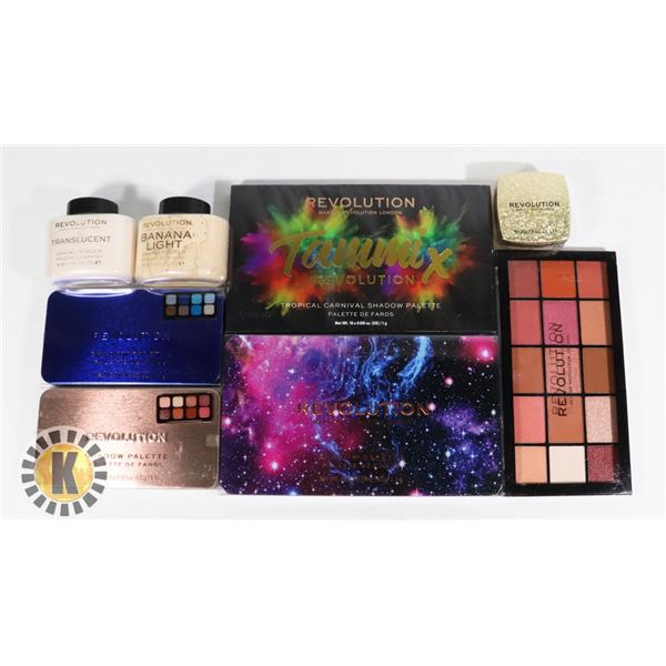 BAG OF NEW REVOLUTION COSMETIC PRODUCTS