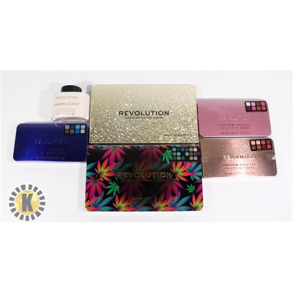 BAG OF NEW REVOLUTION COSMETIC PRODUCTS