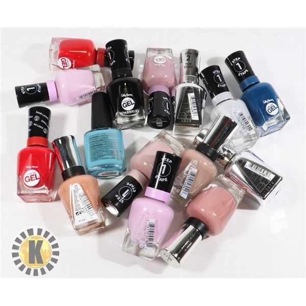 BAG OF ASSORTED NAIL POLISH