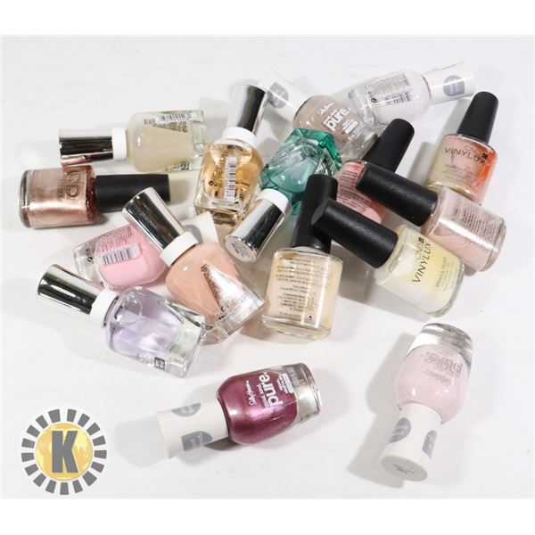 BAG OF ASSORTED NAIL POLISH