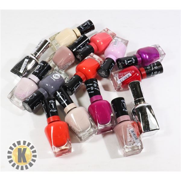 BAG OF ASSORTED NAIL POLISH