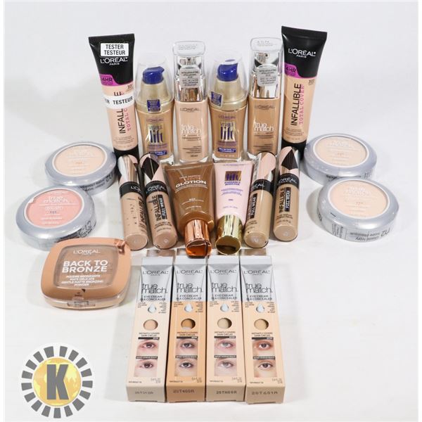 BAG OF ASSORTED L'OREAL COSMETIC PRODUCT