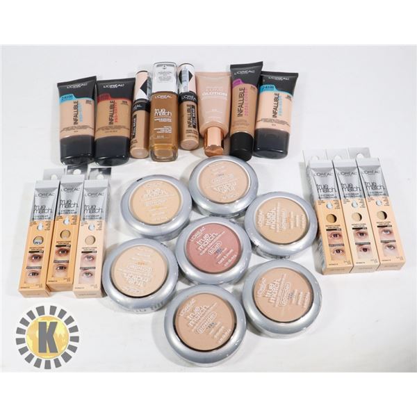 BAG OF ASSORTED L'OREAL COSMETIC PRODUCT