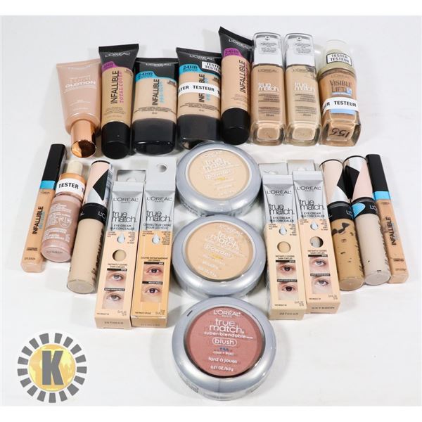 BAG OF ASSORTED L'OREAL COSMETIC PRODUCT