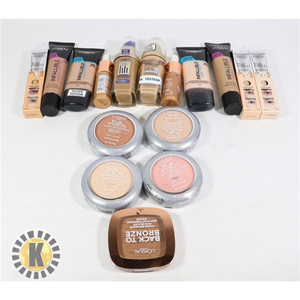 BAG OF ASSORTED L'OREAL COSMETIC PRODUCT