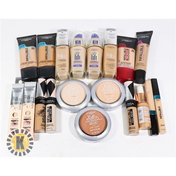 BAG OF ASSORTED L'OREAL COSMETIC PRODUCT