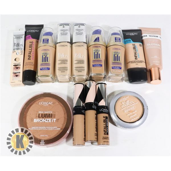 BAG OF ASSORTED L'OREAL COSMETIC PRODUCT