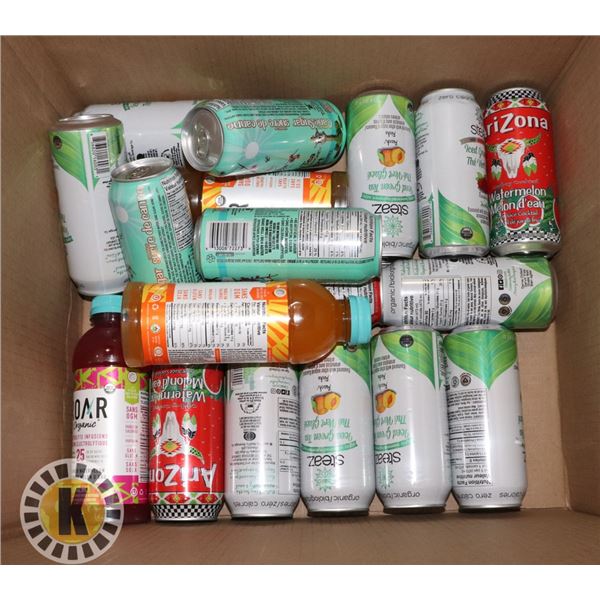 BOX OF ASSORTED BEVERAGES