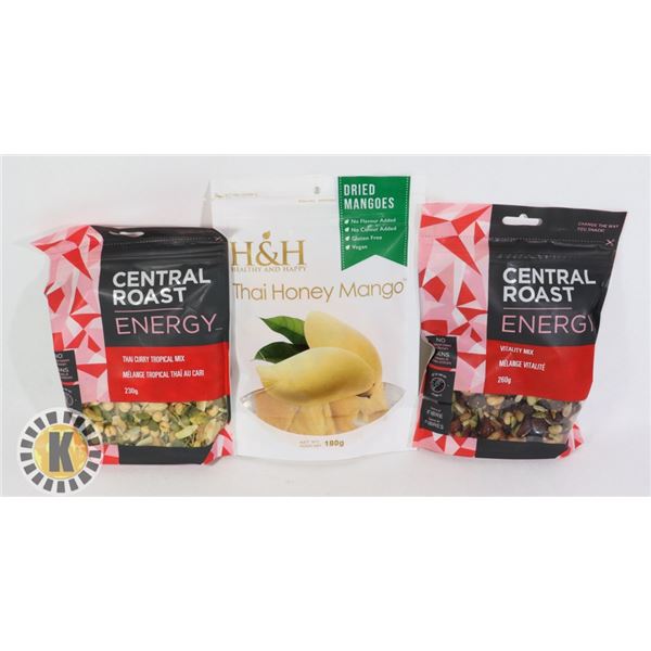 BAG OF CENTRAL ROAST AND H&H SNACKS
