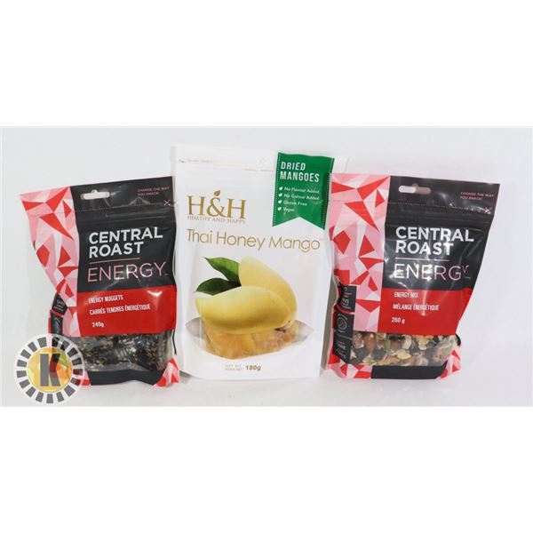 BAG OF CENTRAL ROAST AND H&H SNACKS