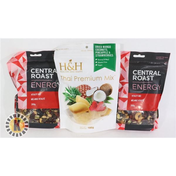 BAG OF CENTRAL ROAST AND H&H SNACKS